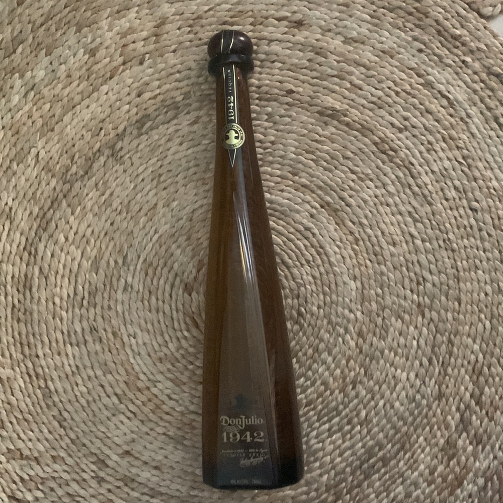 Don Julio 1942 bottle (empty)
